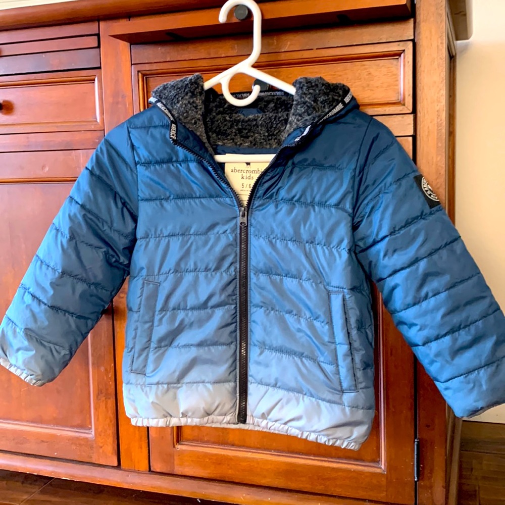 Boys Blue Ombré Puffer